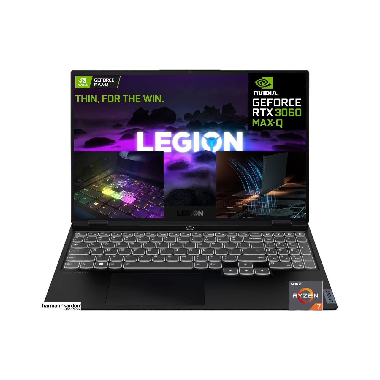 New Lenovo - Legion Slim 7 15.6" Gaming Laptop - AMD Ryzen 7 5800H - NVIDIA GeForce RTX 3060-16GB Memory, 1TB PCIe SSD - Ultra Light 1.9KG - 0.74" Thin - Long Battery Life - Aluminum Chassis