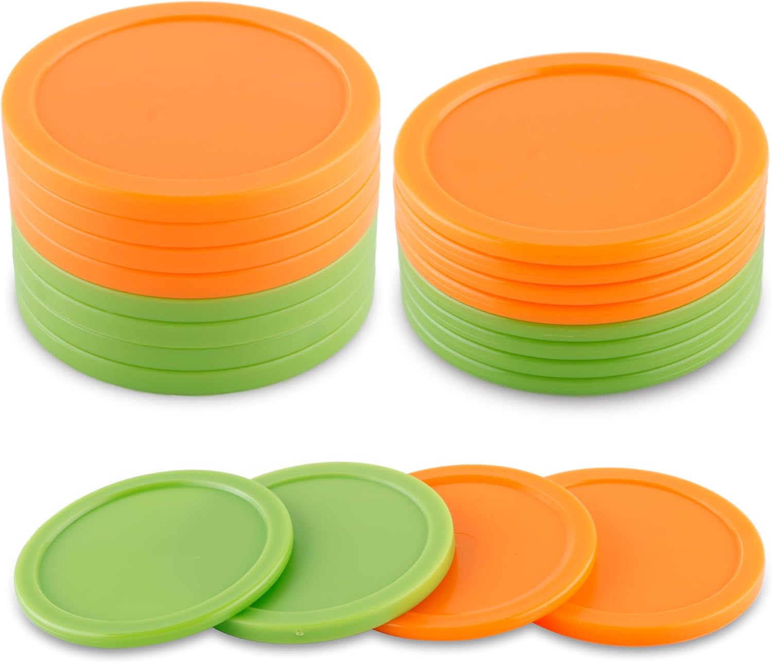 BQSPT 16 Pieces Air Hockey Pucks 2.5 Inch 64mm Replacement Pucks Air Hockey Tables