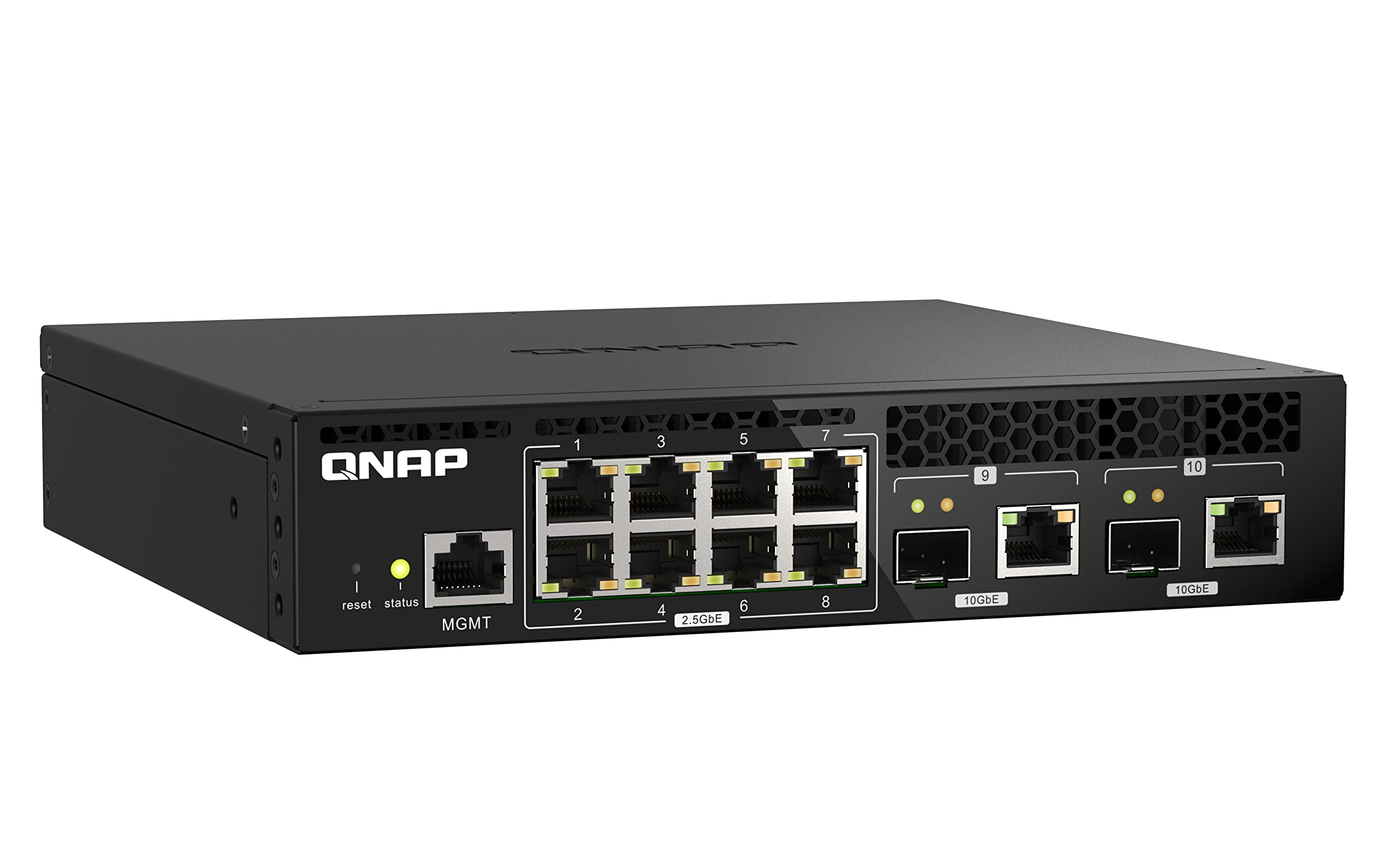 Qnap QsW-M2108R-2c - Switch - Gestito - 8 X 2.5gbasE-T + 2 X Combo 10 Gigabit Sfp+/rJ-45