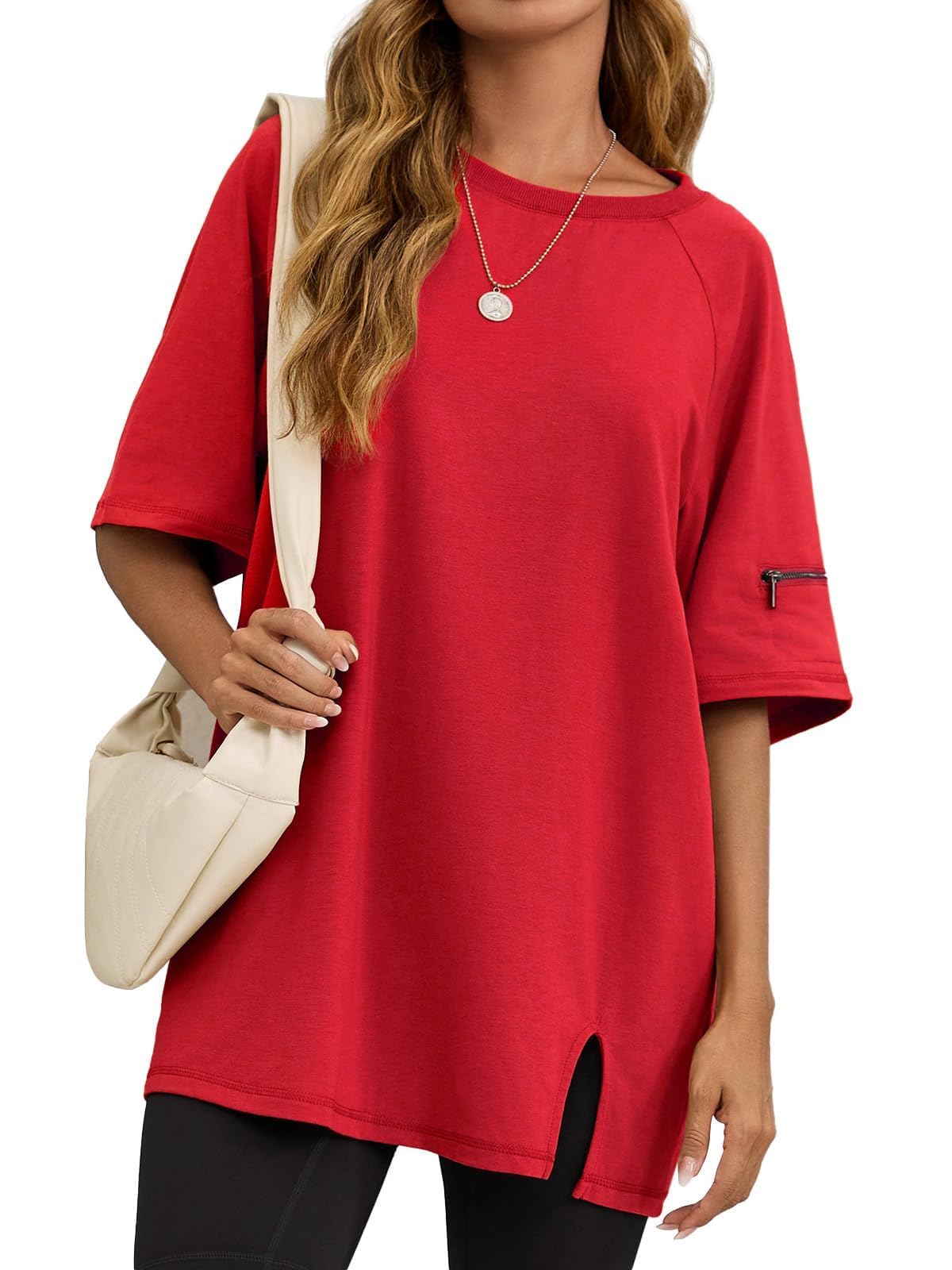 Womens Oversized Workout Tshirts Short Sleeve Tops Tee Shirt