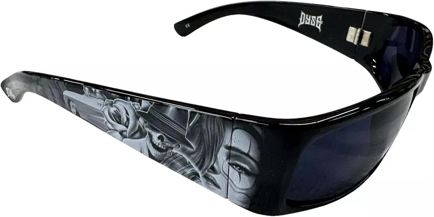DYSE ONE Authentic Shades Darkness Car Skull Homie Chicano Sunglasses California Lowrider Locs Style