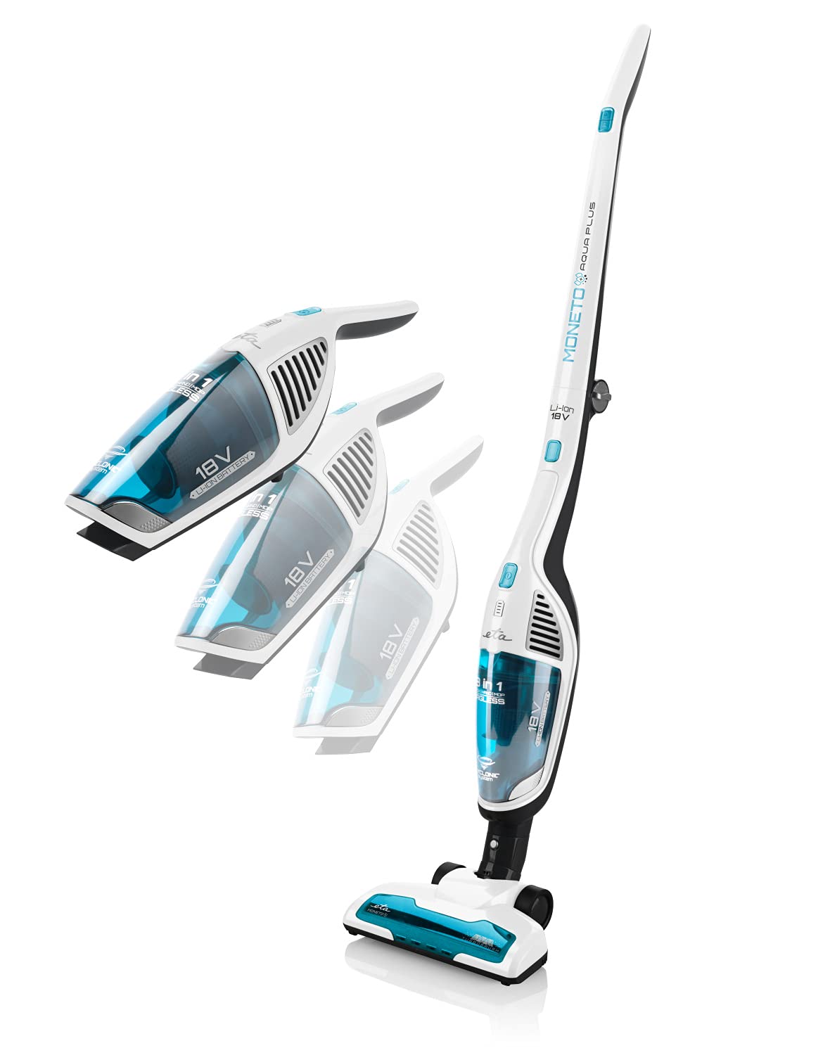 Aspirateur à Main Sans Fil ETA Verto – Sec & Humide – Autonomie 20 Min – Filtre HEPA – 14,4 V – Avec Accessoires