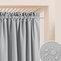 ROOM99 Tenda da esterno con nastro arricciato, 155 x 250 cm