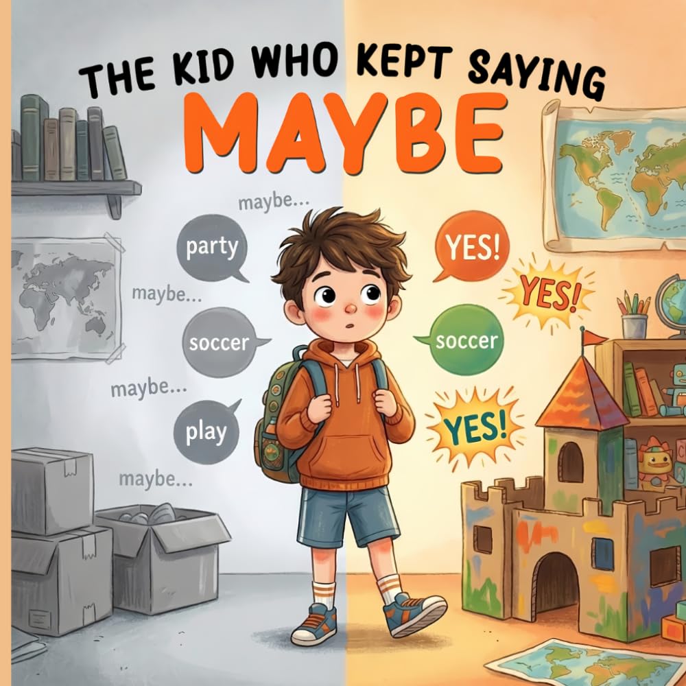 The Kid Who Kept Saying Maybe: A Picture Book About Courage and Saying Yes for Shy Kids Ages 2–6, A Bedtime Story About Trying New Things