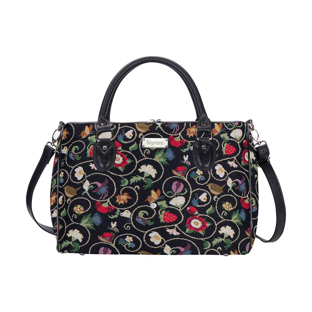 Signare Tapestry Duffle Bag Overnight Bags Weekend Bag for Women with Jacobean Dream Design (TRAV-JACOB)