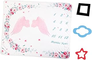 SECFOU 4 Pçs/Conjunto Cobertor De Fotos Cobertor De Imagem Cobertor De Meninas Para Bebês Menino Cobertor De Flanela Cobertor De Fotografia De Bebê Cobertor De Flanela Para Fotografia De