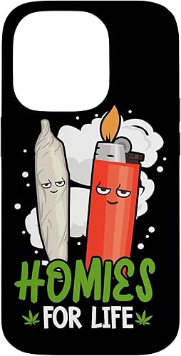 Vista 40 de Funda para iPhone 14 Plus Homies For Life Marihuana Weed Cannabis 420
