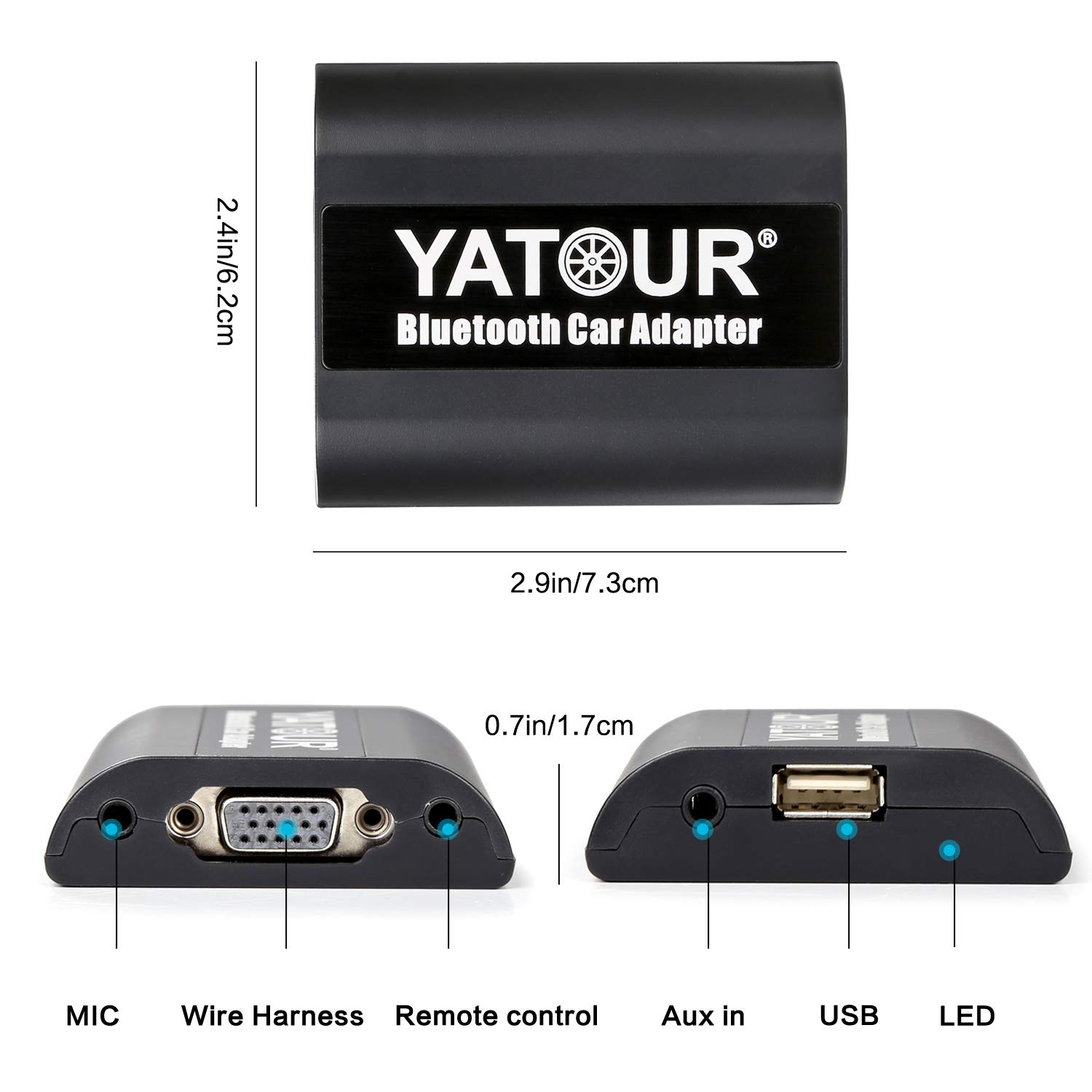 YATOUR Yatour Bluetooth Car Adapter Music Changer Mp3 Phone GPS