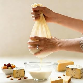 Reusable Cheesecloth,Grade 100,20x20 Inch Hemmed Cheese Cloth for Straining Craft,100% Cotton Unbleached Cloth Strainer for Cooking,Baking,Juicing,Cheese Making,Ultra Fine and Dense,Washable