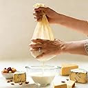 Reusable Cheesecloth,Grade 100,20x20 Inch Hemmed Cheese Cloth for Straining Craft,100% Cotton Unbleached Cloth Strainer for Cooking,Baking,Juicing,Cheese Making,Ultra Fine and Dense,Washable