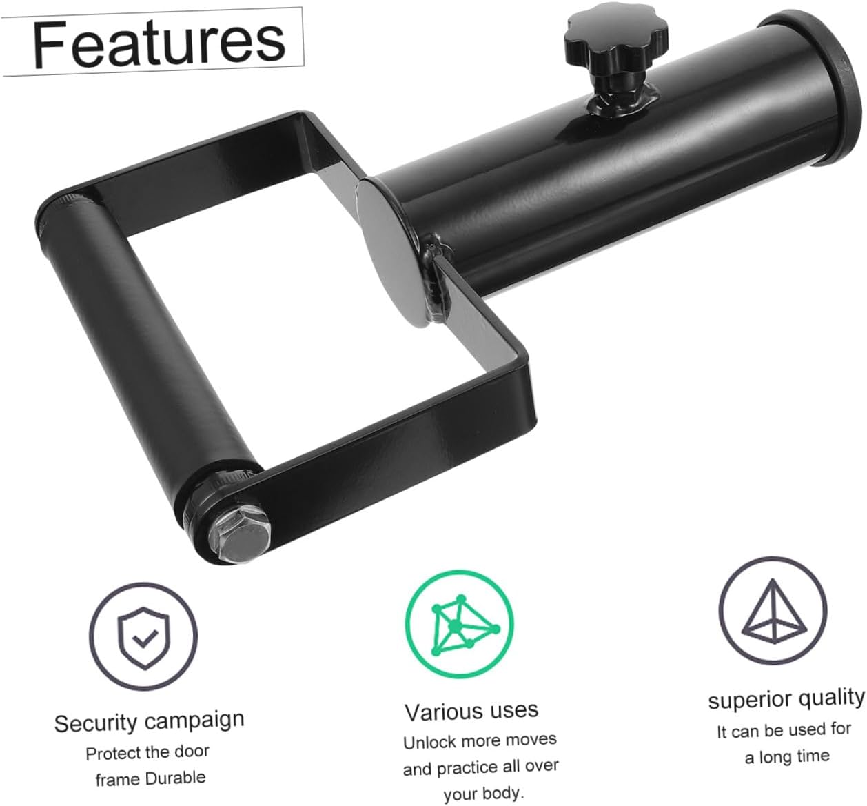 POPETPOP 1pc Barbell Handle Row Attachment for Home and Gym Use Non- to Install Multi-Functional Fitness Equipment for Strength Training and Core Workouts