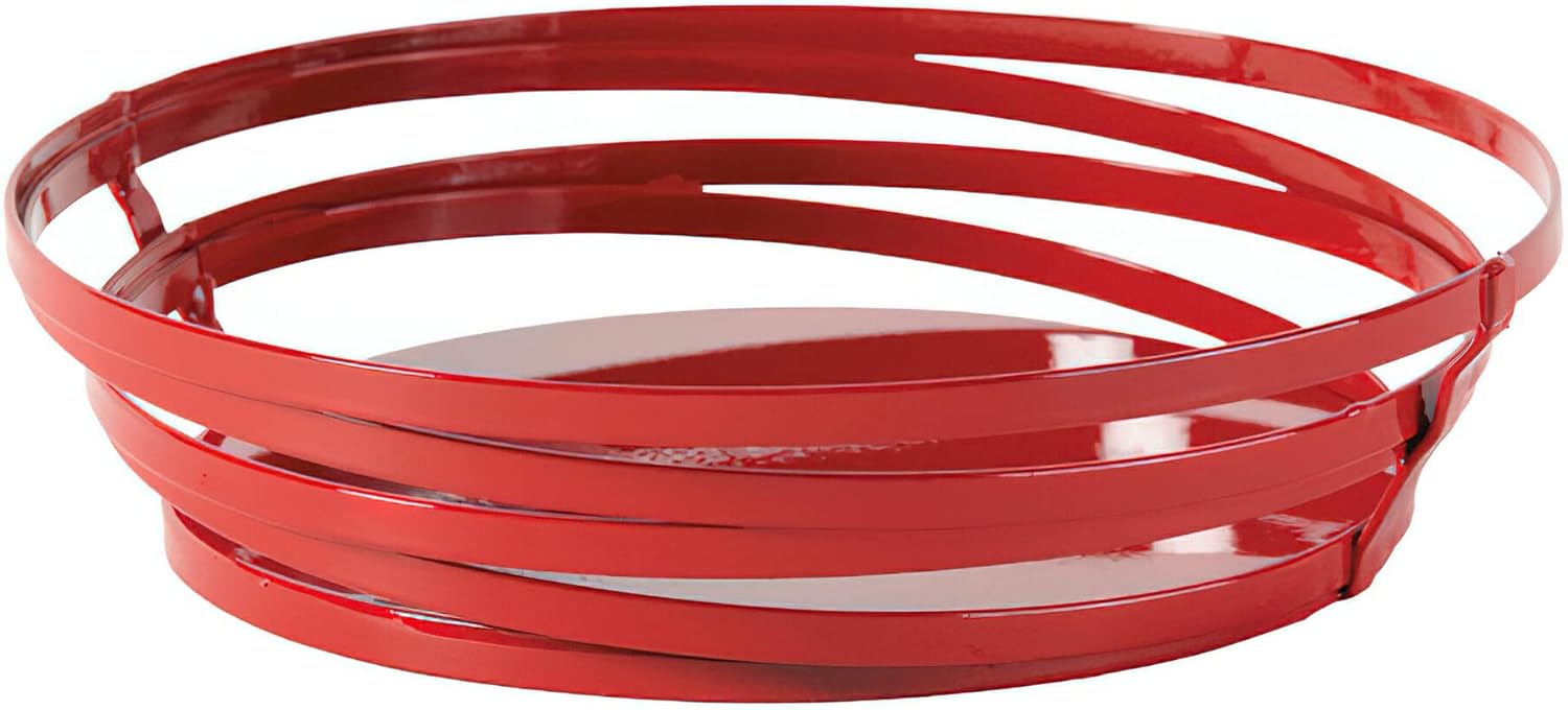 G.E.T. WB-982-MG 9" x 7" Rectangular Powder Coated Metal Gray Wire Serving Basket, Cyclone Collection