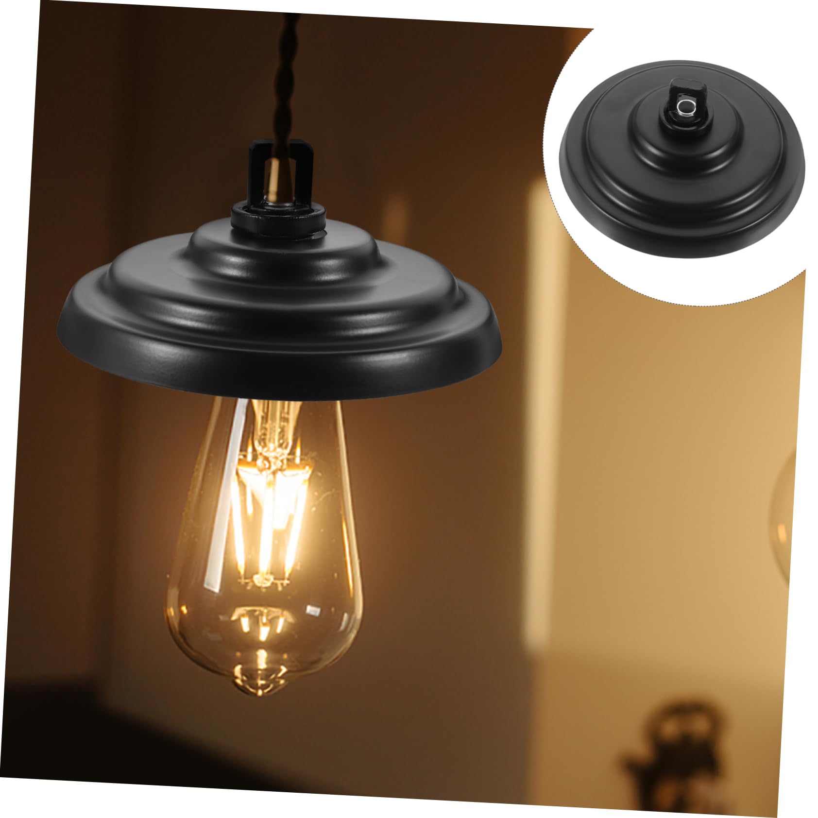 PRETYZOOM 4 Sätze Hängelampe Deckenplatte Vintage Pendelleuchte Montageplatte für Lichtinstallationen Diy Lampenhalter Retro für Deckenleuchten und Kronleuchter