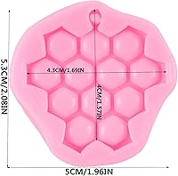 Vista 2 de Molde de silicona para colmena de panal, molde de silicona para decoración de pasteles de chocolate, decoración de cupcakes, caramelo de azúcar
