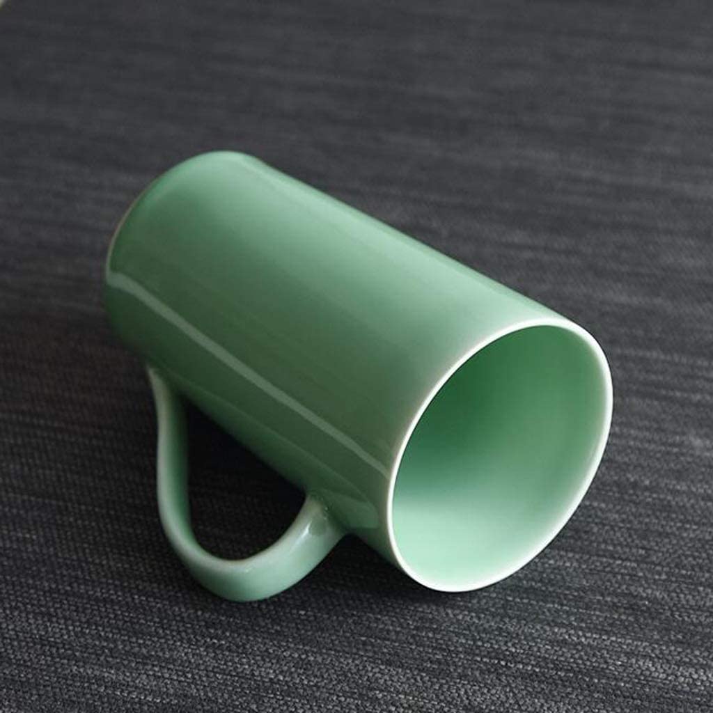 Kubków do Herbaty Kubek do Cappuccino Przeszklona Filiżanka Kawy Seledynowa Biurowa Elegancka Ceramiczna Filiżanka Do Herbaty O Dużej Pojemności Domowa Filiżanka Do Herbaty Wielofunkcyjna Kubek do Kaw