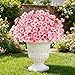 AmyHomie 20 Bundles Artificial Flowers for Outdoor Outside Spring Summer Decoration UV Resistant Faux Flowers No Fade Fake Plastic Plants Garden Porch Window Box Decorating (Pink)