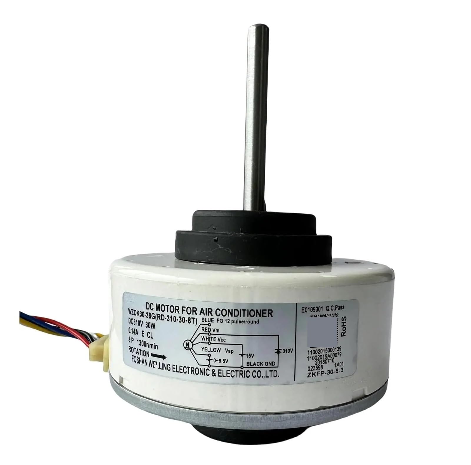 Klimaanlagenmotor WZDK30-38G RD-310-30-8T Gleichstrom-bürstenloser Lüftermotor, 30-W-Inverter-Klimaanlagenmotor Gleichstrommotor