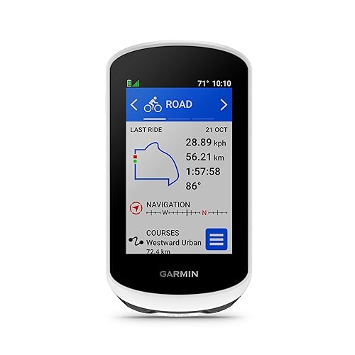 Immagine del prodotto Garmin Computer da bicicletta Edge Explore 2, 3 pollici, con GPS intuitivo, funzioni VO2, record personali, unisex per adulti, bianco, unico