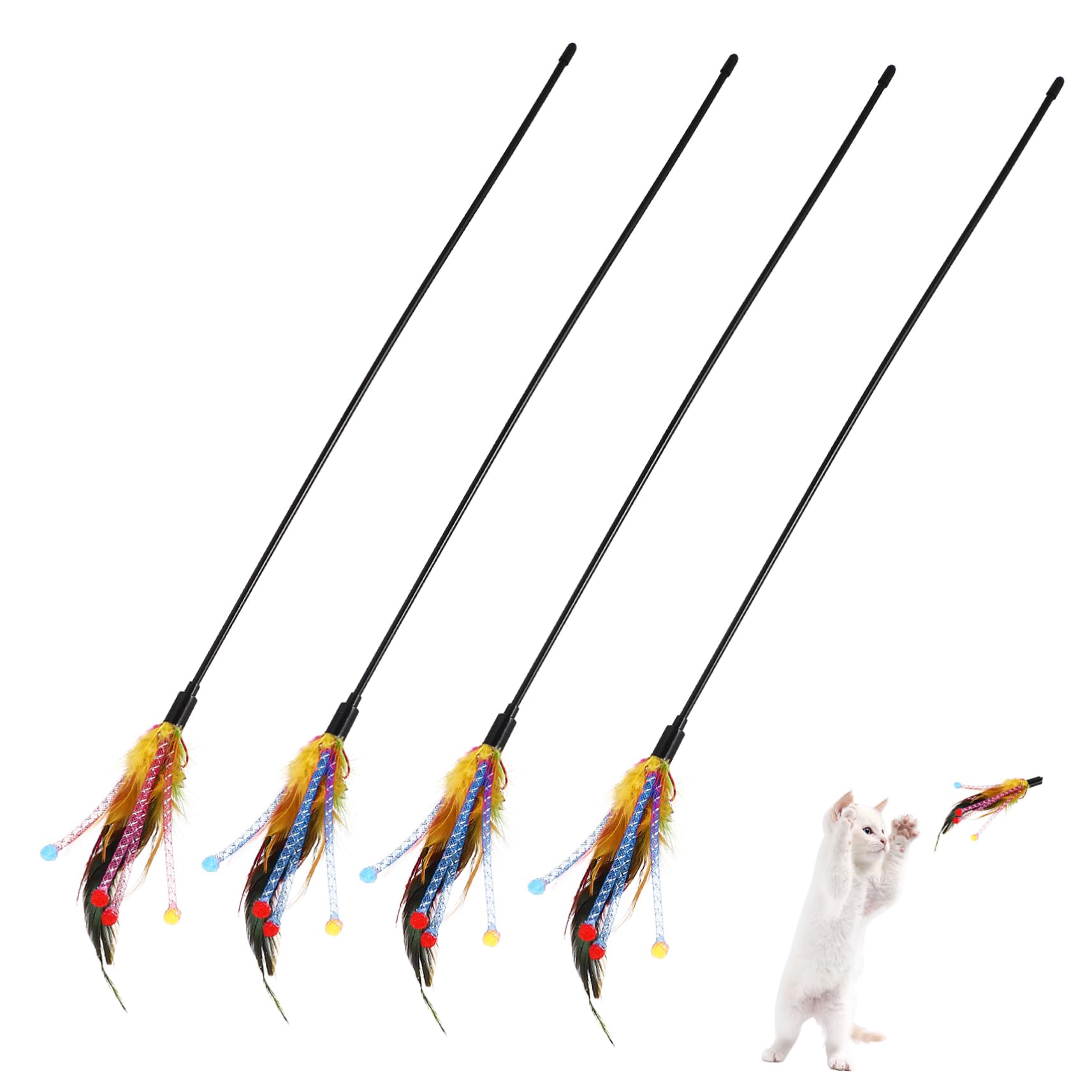 Juguetes para Gatos y Entretenimiento en Casa con Cascabeles de Colores
