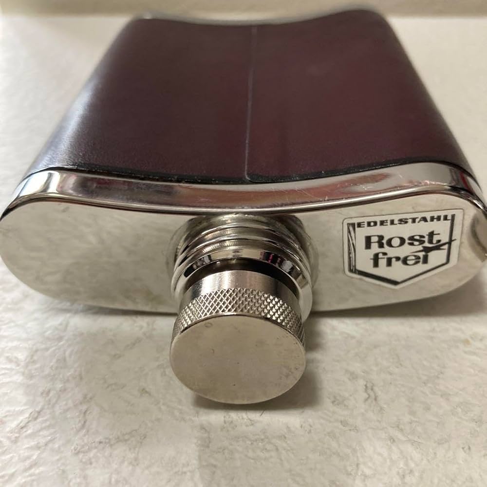0792 EDELSTAHL ROSTFREI スキットル Hip flask 0792 EDELSTAHL ROSTFREI スキットル Hip flask 7 Oz Stainless