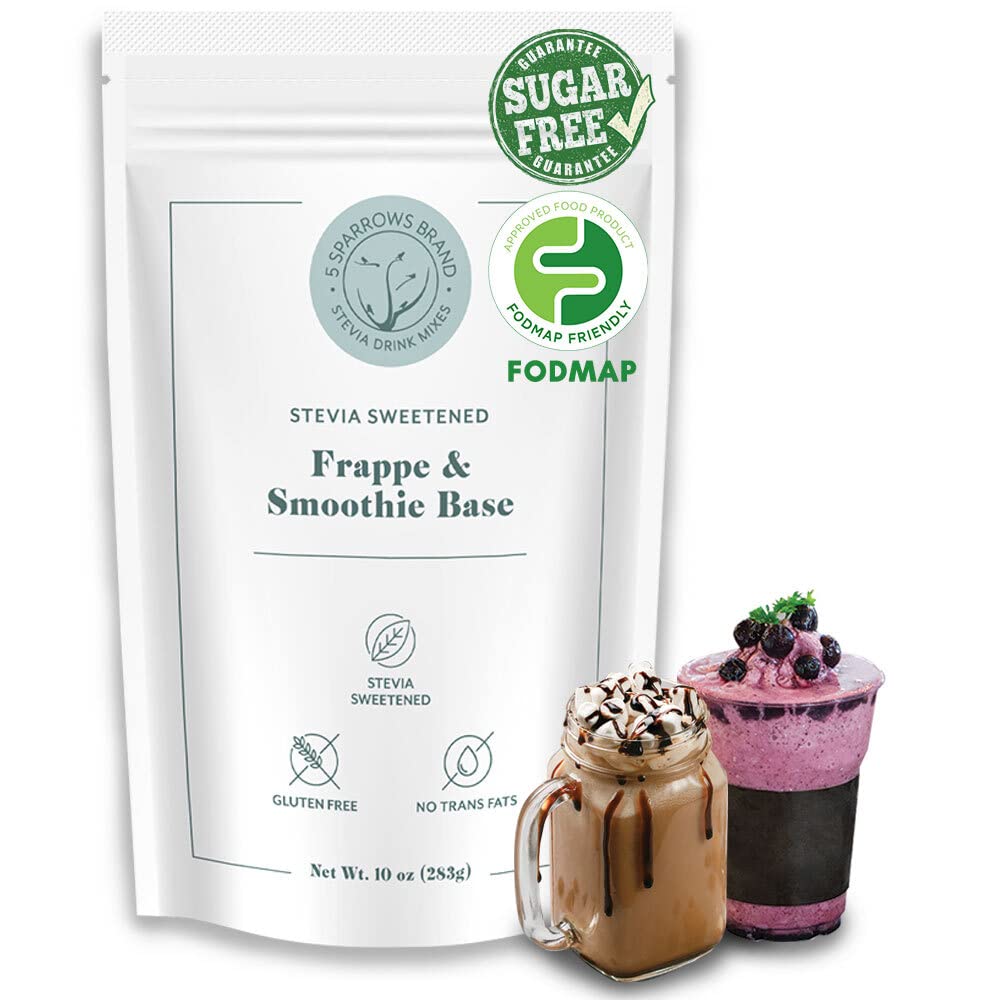 Buy 5 SPARROWS SugarFree Frappe, Milkshake and Smoothie Base Stevia