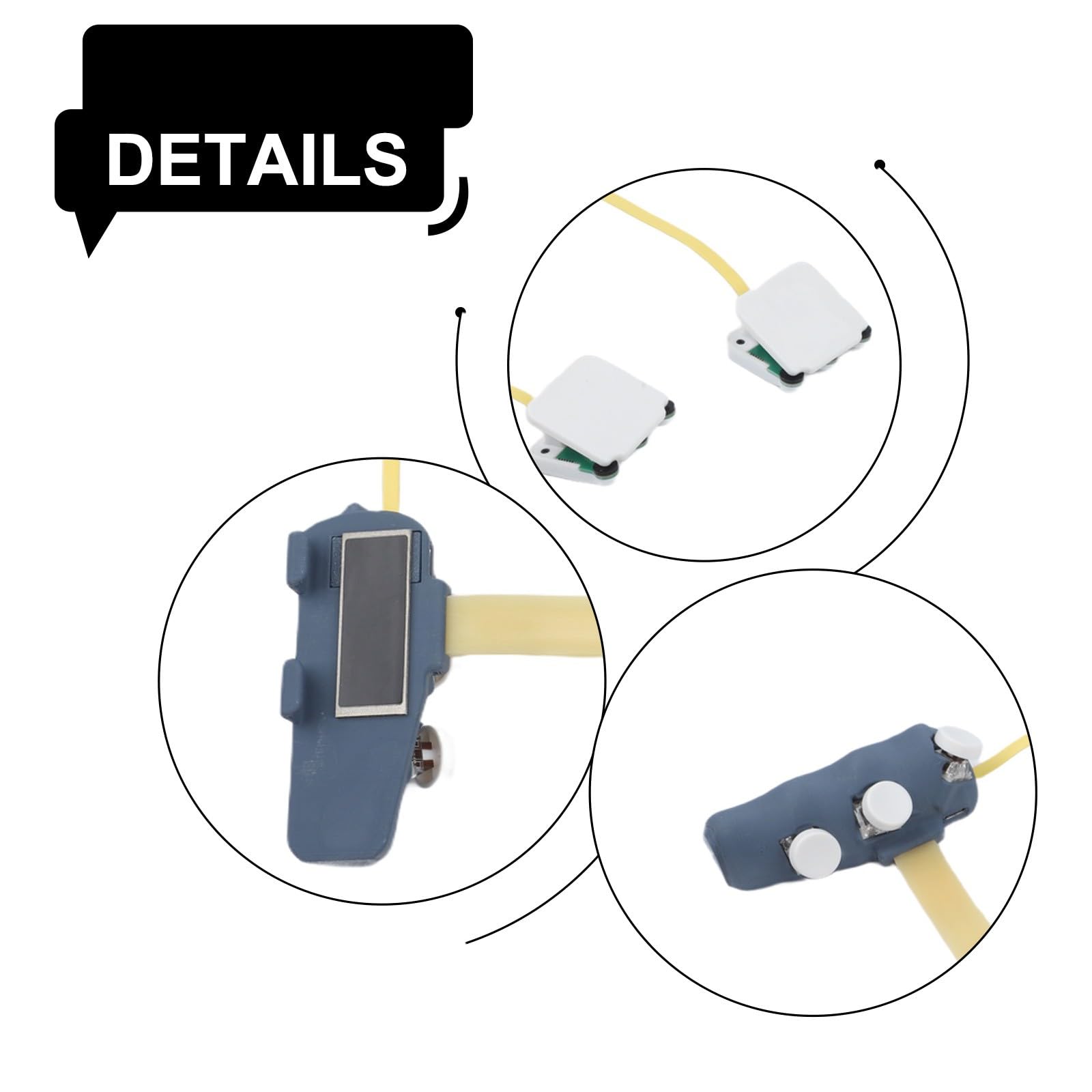Helilyco Pulsanti per controller di gioco, tablet e iPad, 6/8/10 trigger per dita, materiale ABS, controllo migliorato per giochi mobili, nero