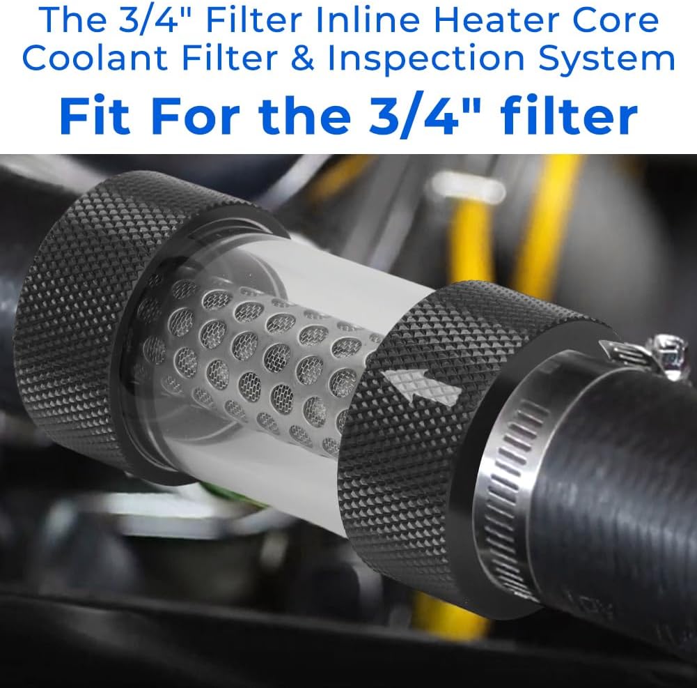 3/4" Universal Filter Inline Heater Core Coolant Filter