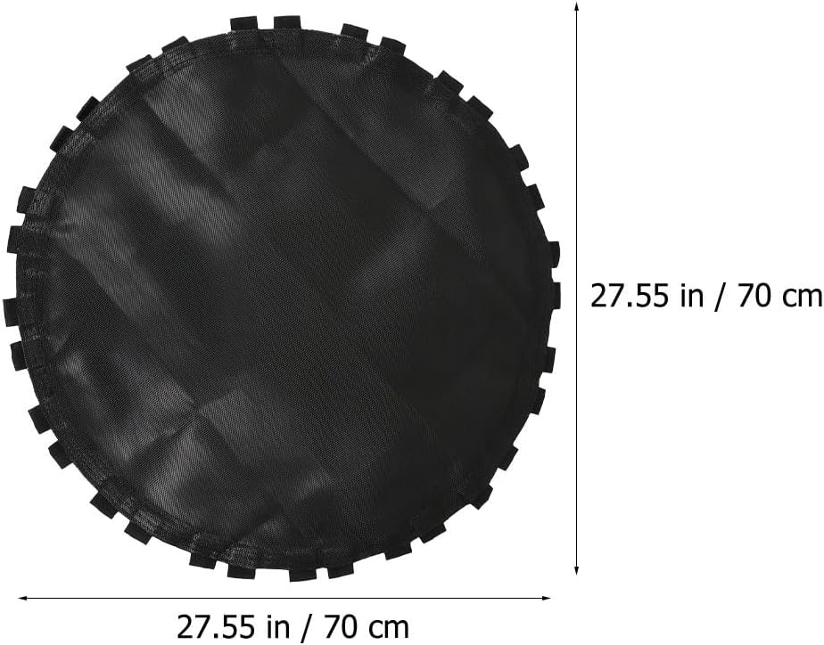 Trampoline Replacement Mat Round Jumping Mat Mesh Cloth Breathable Uv-Resistant Fade-Resistant Outdoor Trampoline Accessories for Backyard Garden Use 27.55 X 27.55 X 0.03 in