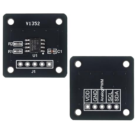 2pcs MT6701 Magnetic Encoder Magnetic Induction Angle Measurement Sensor Module 3.3V 14bit High Precision Replace AS5600