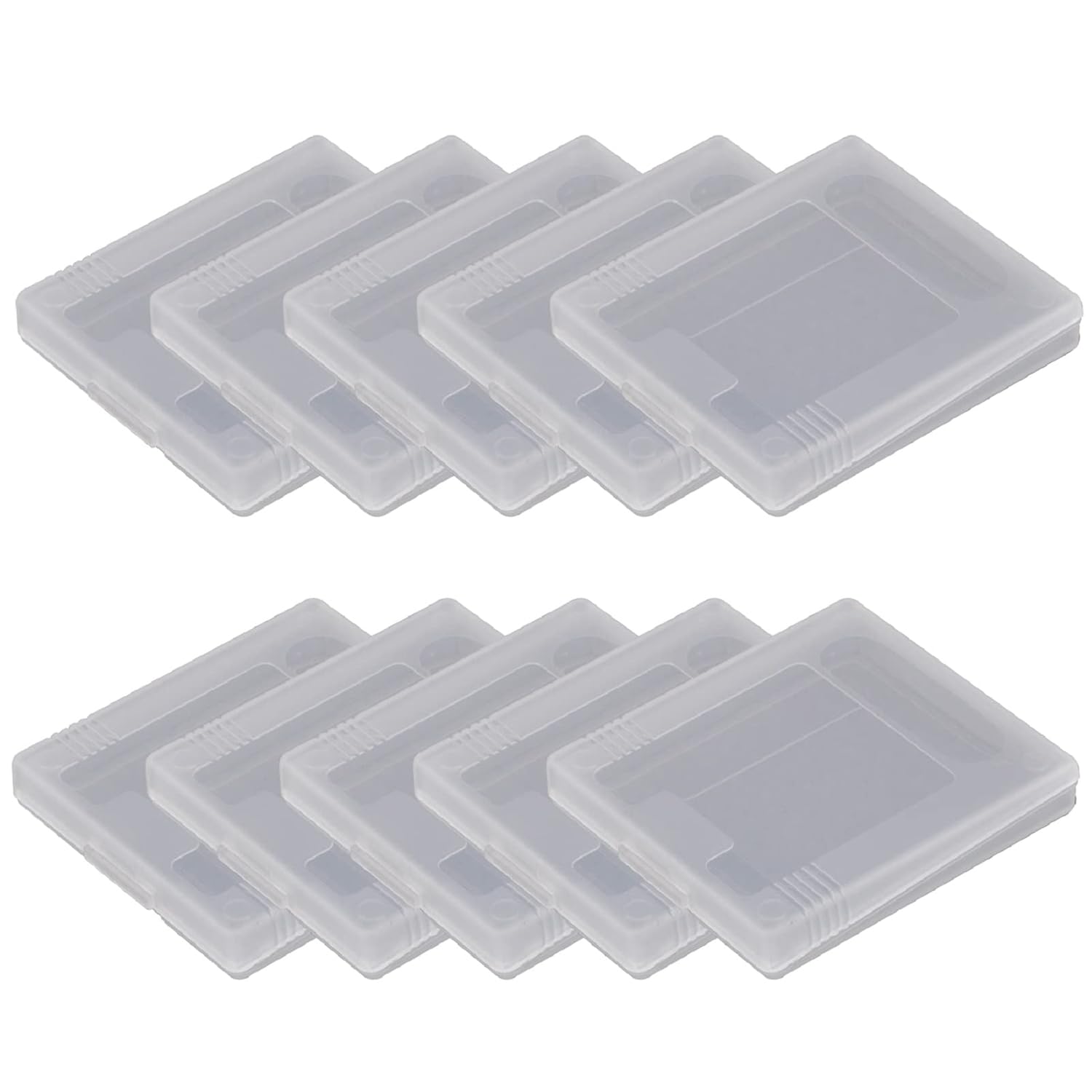 10Pcs GBC Game Card Case for Gameboy Color Game, Cartridge Storage Case Clear Dust Cover Protective Protable Card Box : Video Games