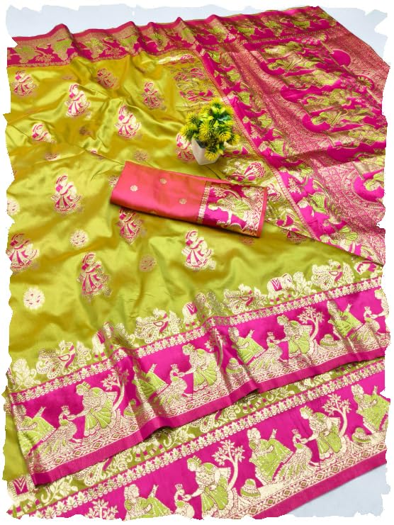 ratnavali Baluchari Silk Saree | Bengali Silk Saree With Zari | Traditional Silk Saree R176-01-picture-27