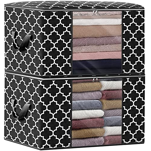 ISELIFE Storage Bags 100L 2-Pack Large Blanket Clothes