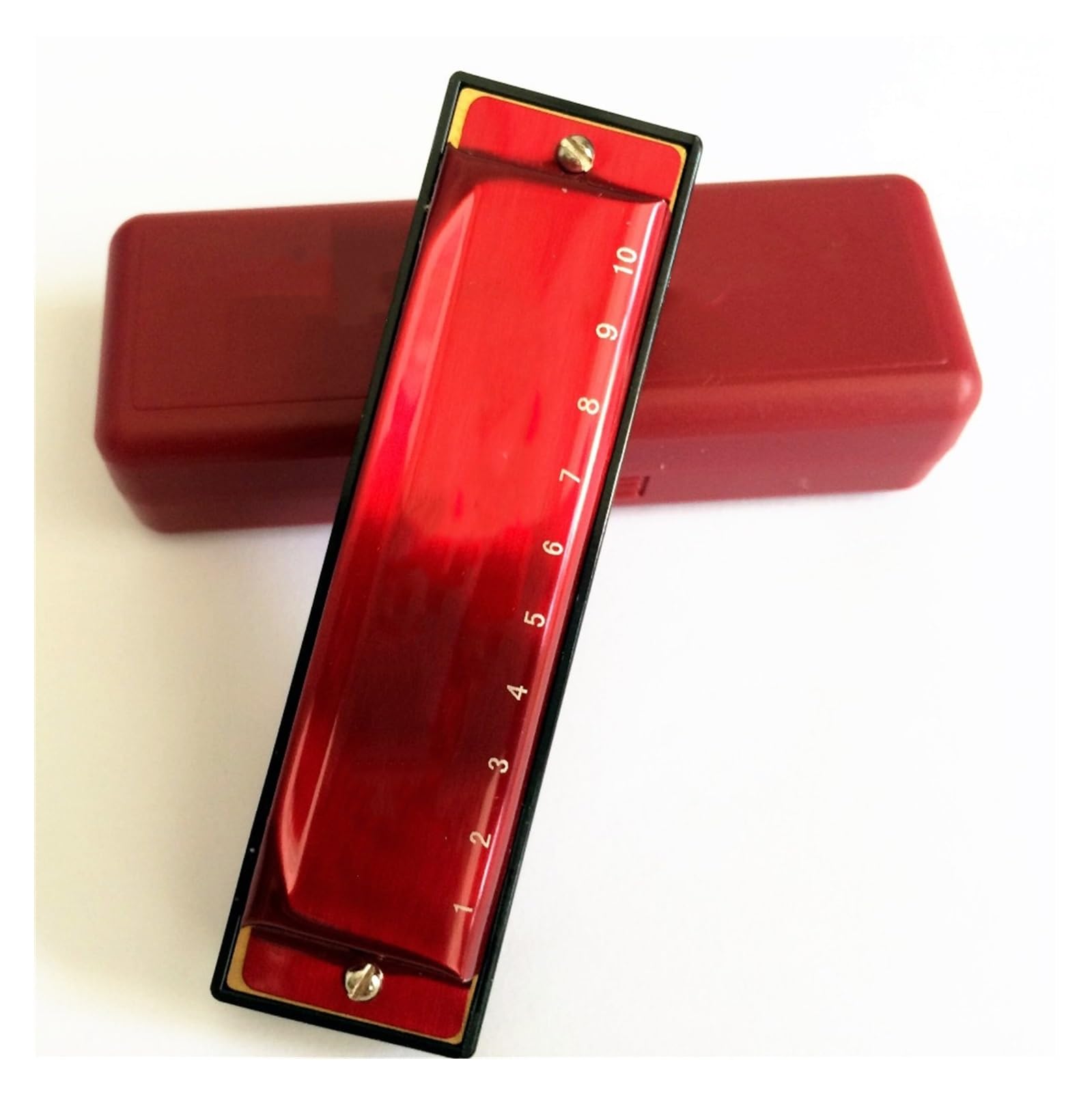 Mundharmonikas Mundharmonika Diatonisch 10 Löcher Harfen C-Taste MouthOgan Musikinstrument (Color : 10)