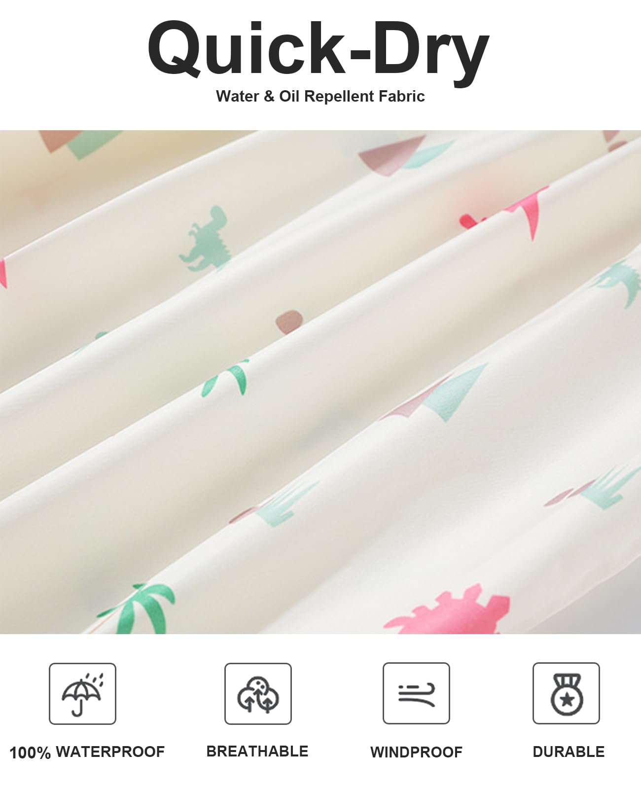 Chubasquero para niños y niñas, impermeable, poncho de lluvia, reutilizable, ropa ligera para exteriores