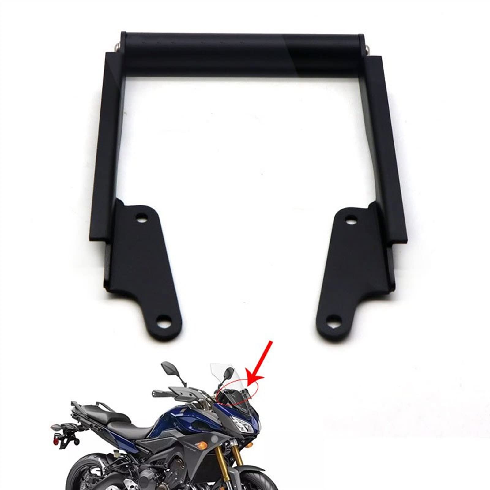 Compatible con Yamaha para MT-09 para Tracer 900 para FJ-09 2015 2016 2017 Soporte De Navegación para Teléfono GPS para Motocicleta, Barra Frontal, Soporte para Teléfono Soporte GPS teléfono