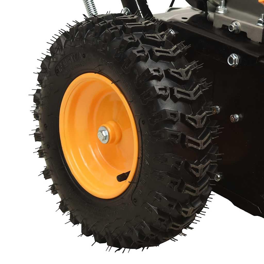 vidaXL 4-in-1 Schneefräse und Kehrmaschine Set Benzinbetrieben 6,5 PS