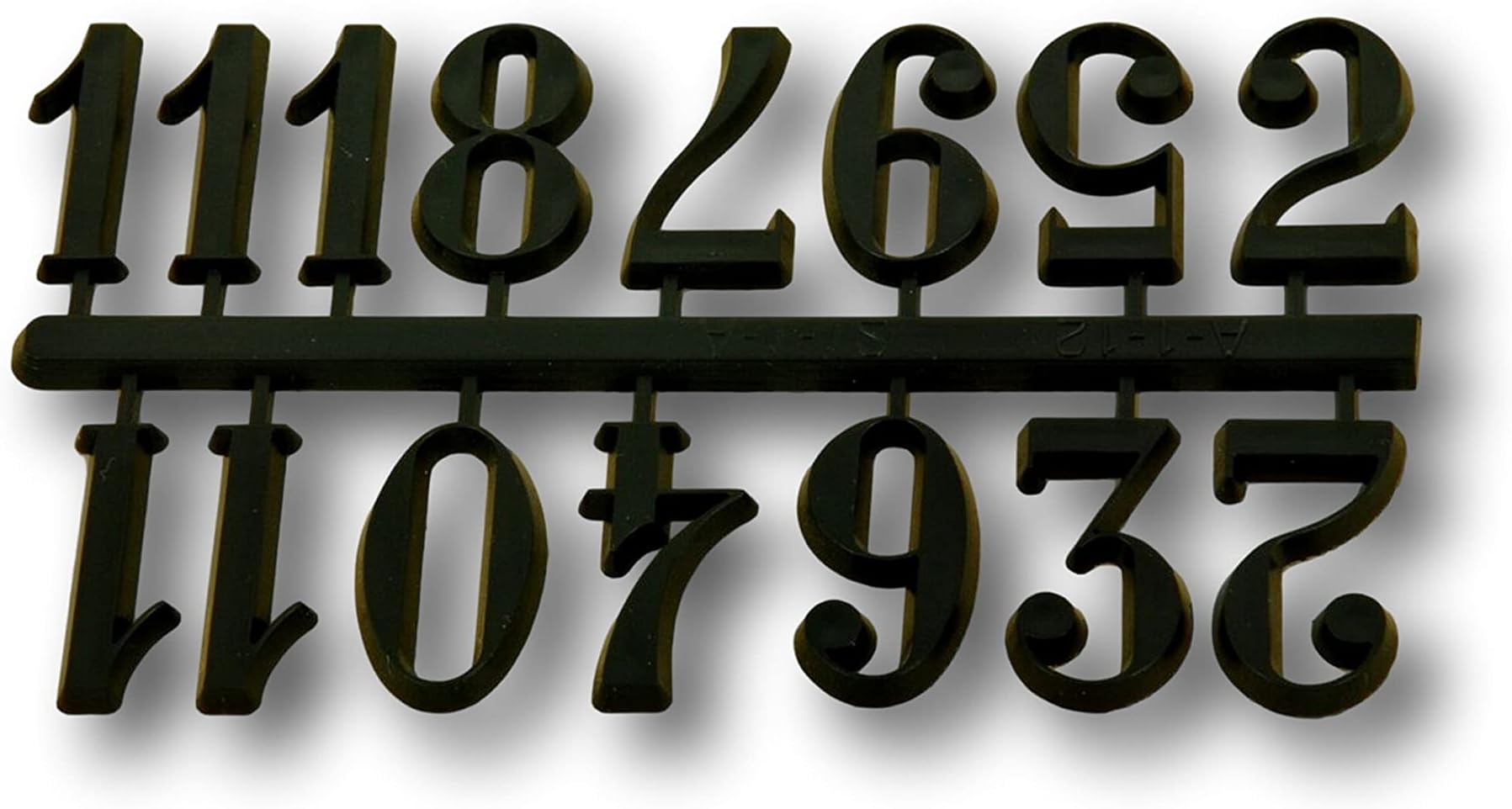 Arabic Dial Black Plastic Wall Clock Number Set Clock Numbers