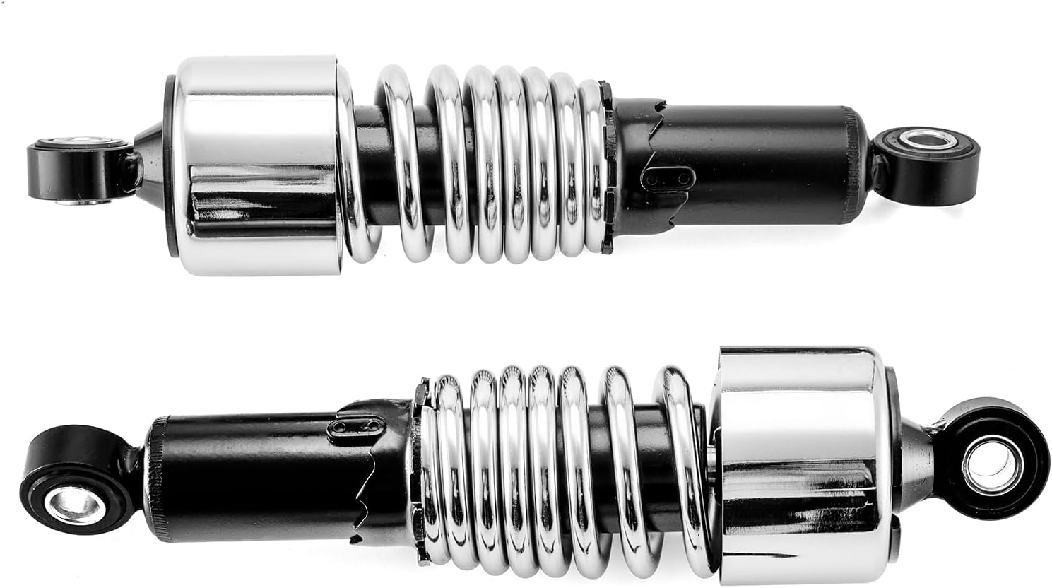 WeiSen Chrome Rear Shocks Lowering Kit 10.5 Inch Preload Adjustable Compatible with Harley Dyna 1991-2017