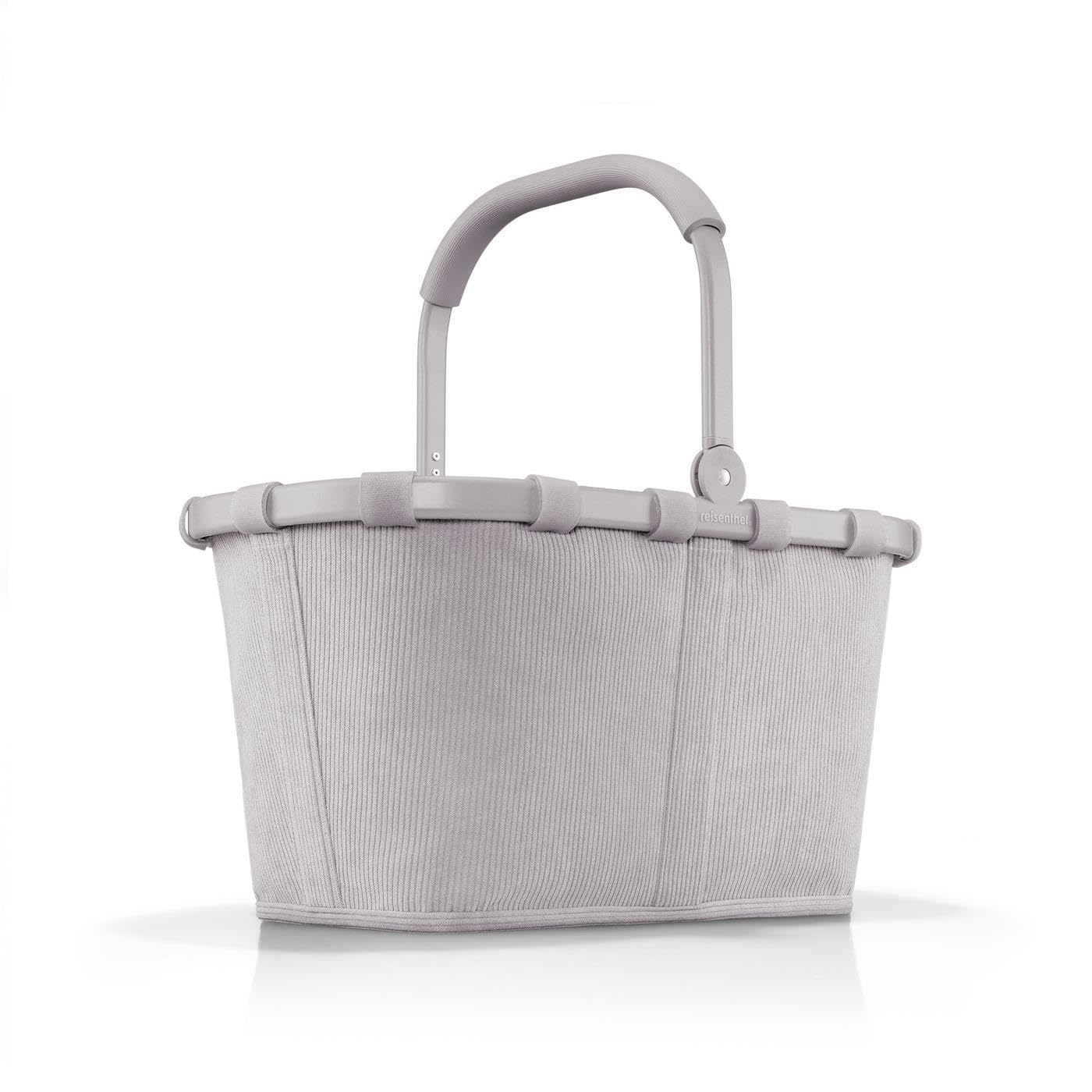 reisenthel carrybag cord grey – Stabiler Einkaufskorb mit viel Stauraum und praktischer Innentasche – Elegantes und wasserabweisendes Design – Bild 2