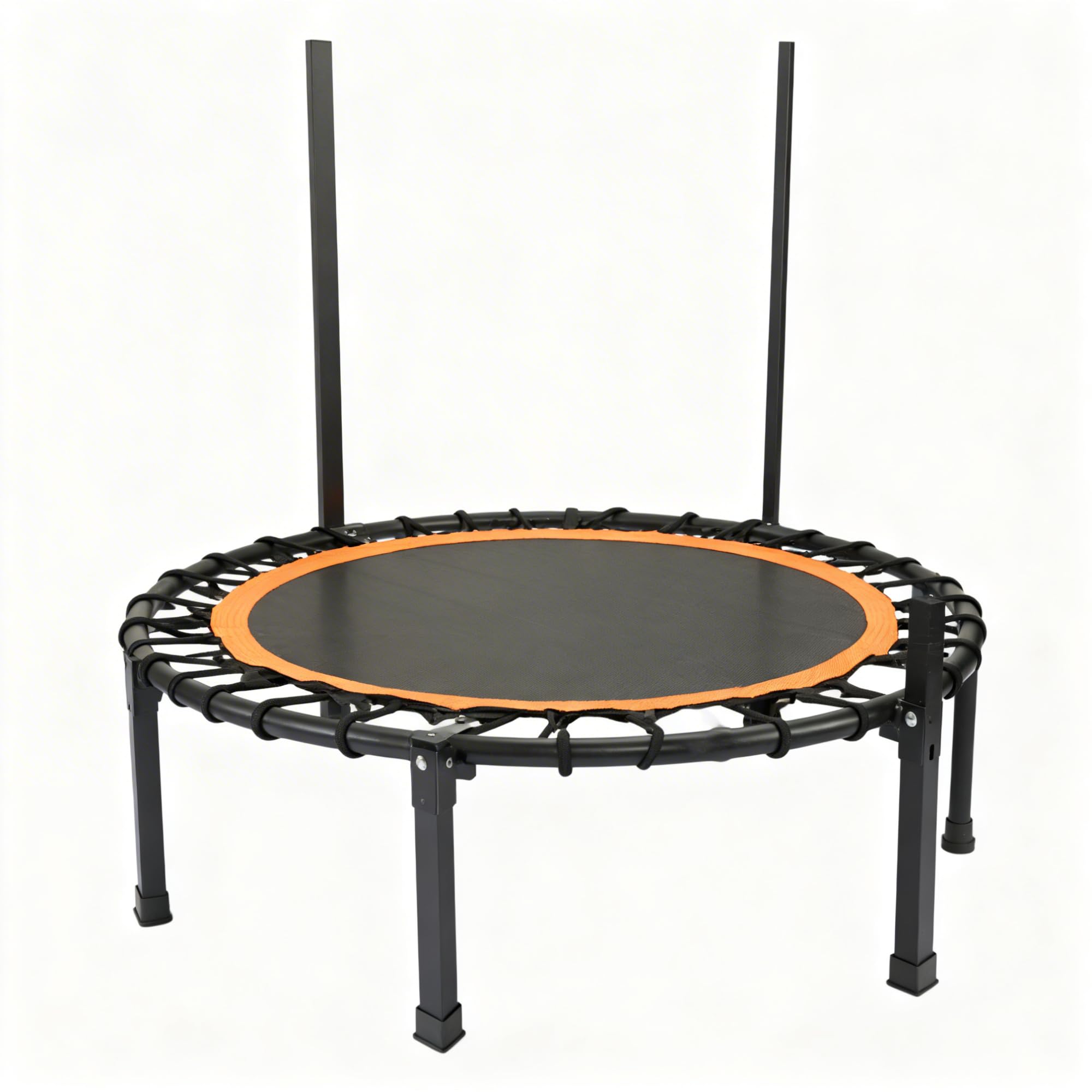 Netrum Fitness Trampolin Indoor 100cm /100KG Jumping Trampolin Fitness mit Handgriff Stabil & Leise Rebounder Minitrampolin Trampolin Indoor für Erwachsene Kinder Entspannung zu Hause
