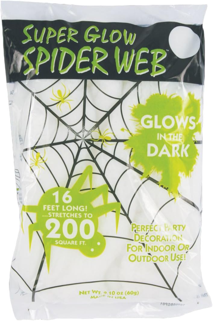 Amazon.com: Fun World Spider Web Accessory, Multi-Colored, Standard ...