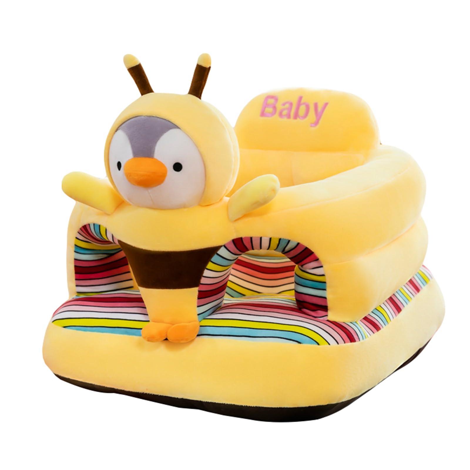 Divano con supporto per bambini in peluche, morbido a forma di animale, per imparare a sedersi, per mantenere la postura, comodo divano per neonati da 3 a 12 mesi (09, taglia unica)