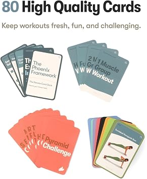 Dumbbell Transformation Journal & Elevate Exercise Cards Home Workout