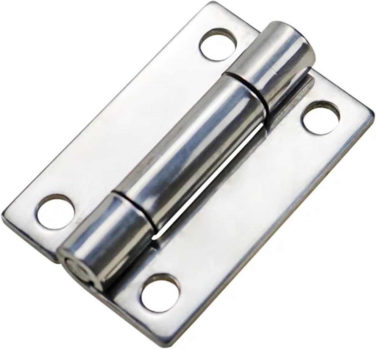 304 Stainless Steel Industrial 2.5 Inch 60x40 Mm Thick Axle Thickened Mirror Square Four-Corner Narrow Edge Hinge 1Pcs