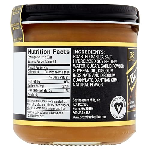 Miniatura 2 de Better Than Bouillon Base de ajo asado premium, hecha con ajo asado sazonado, 38 porciones por frasco, 8 onzas (paquete de 4)