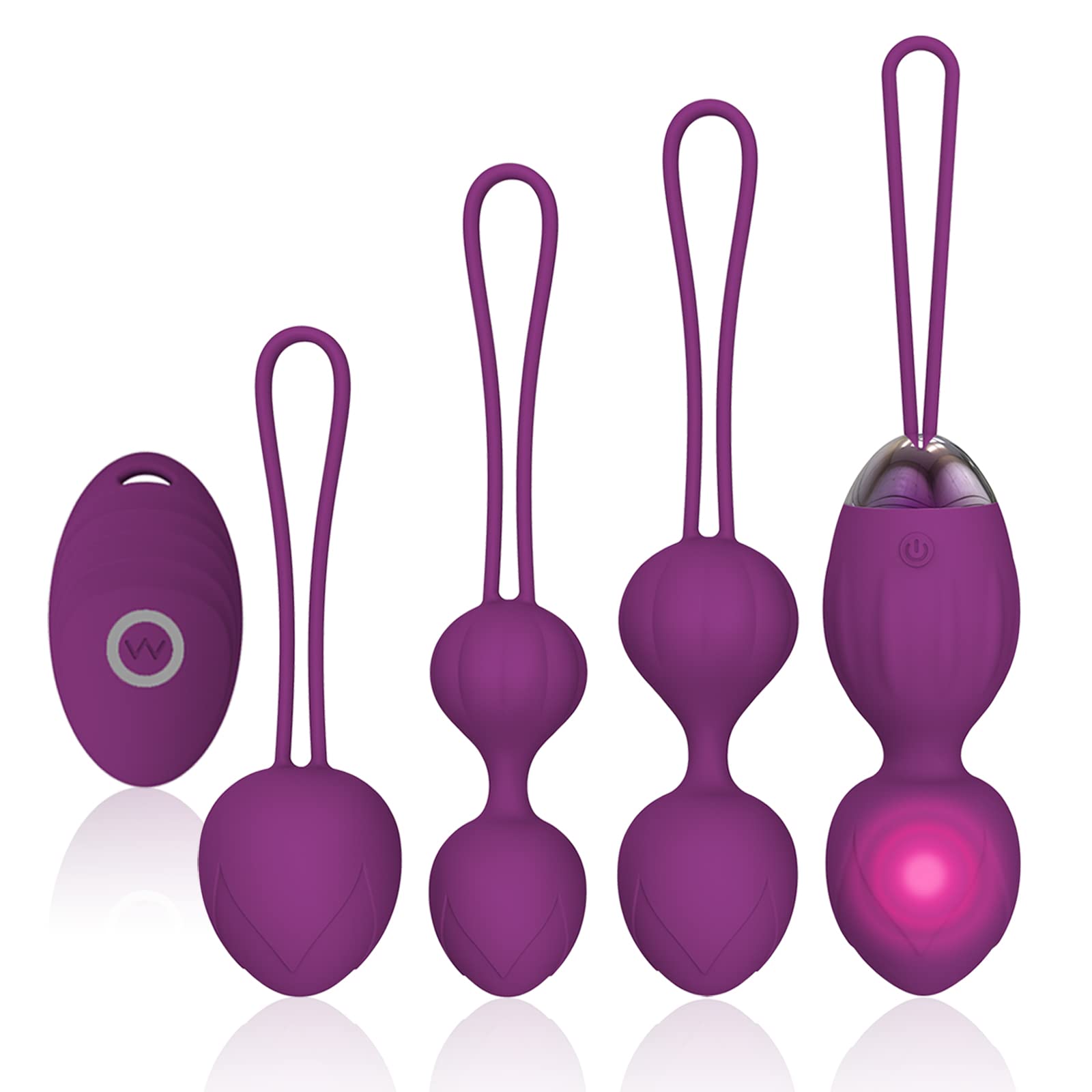 2 en 1 Poids et massages d’exercice Kegel Balls Ben Wa Balls
