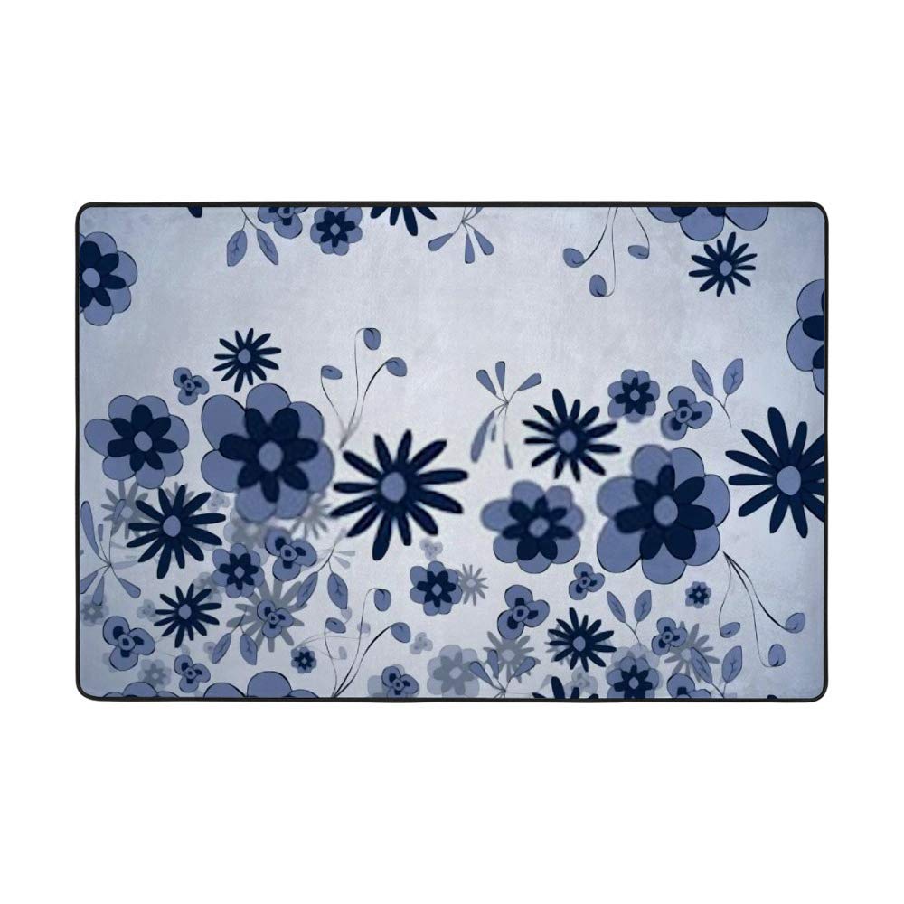 Grand tapis de salon en velours corail doux fleurs tapis rectangulaire