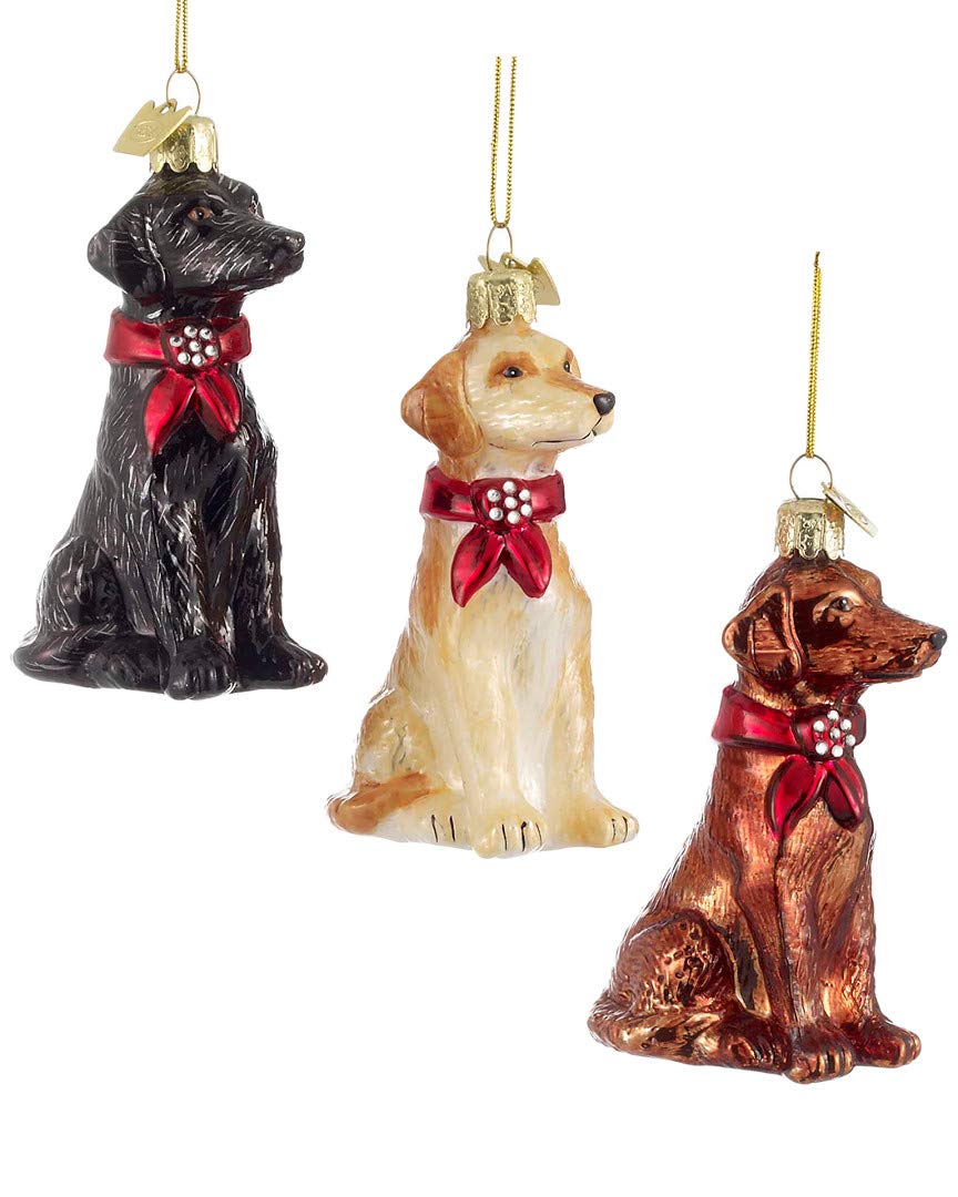 Bijoux en verre Labrador Retriever pour illuminer vos fêtes de Noël