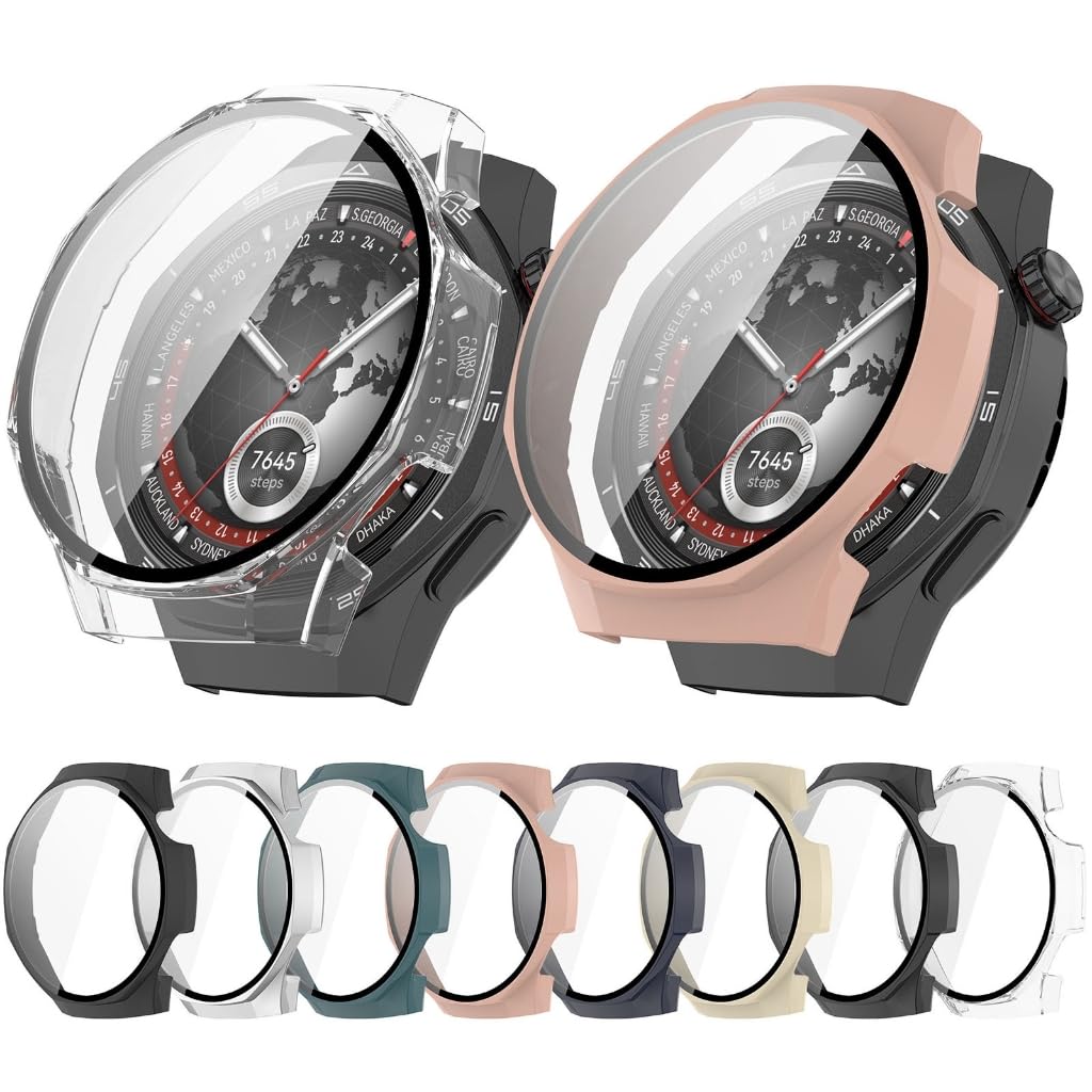 Obudowa PC Pokrowiec Ochronny Zmywalna Skóra Zderzaka do Zegarka GT5 Professional 46 mm