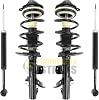 COMPLETESTRUTS - Front Quick Complete Strut Assemblies with Coil Springs and Rear Shock Absorbers Replacement for 2014-2022 Jeep Cherokee FWD - Set of 4